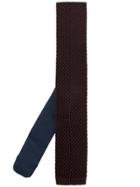 Ermenegildo Zegna Honeycomb Knit Tie - Red