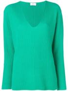 Allude Ribbed Jumper - Green