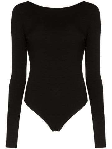 Ninety Percent Scoop-back Bodysuit - Black