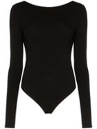 Ninety Percent Scoop-back Bodysuit - Black