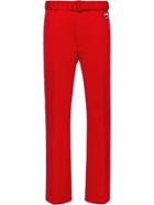 Prada Technical Jersey Trousers - Red