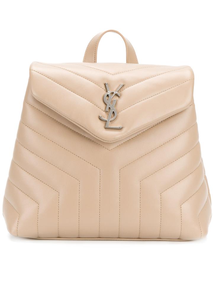 Saint Laurent Lou Lou Backpack - Nude & Neutrals