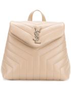 Saint Laurent Lou Lou Backpack - Nude & Neutrals