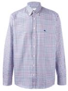 Etro Twill Shirt, Men's, Size: 45, Blue, Cotton