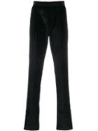 Caruso Corduroy Pleat Trousers - Black