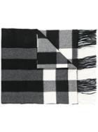 Burberry Check Scarf - White