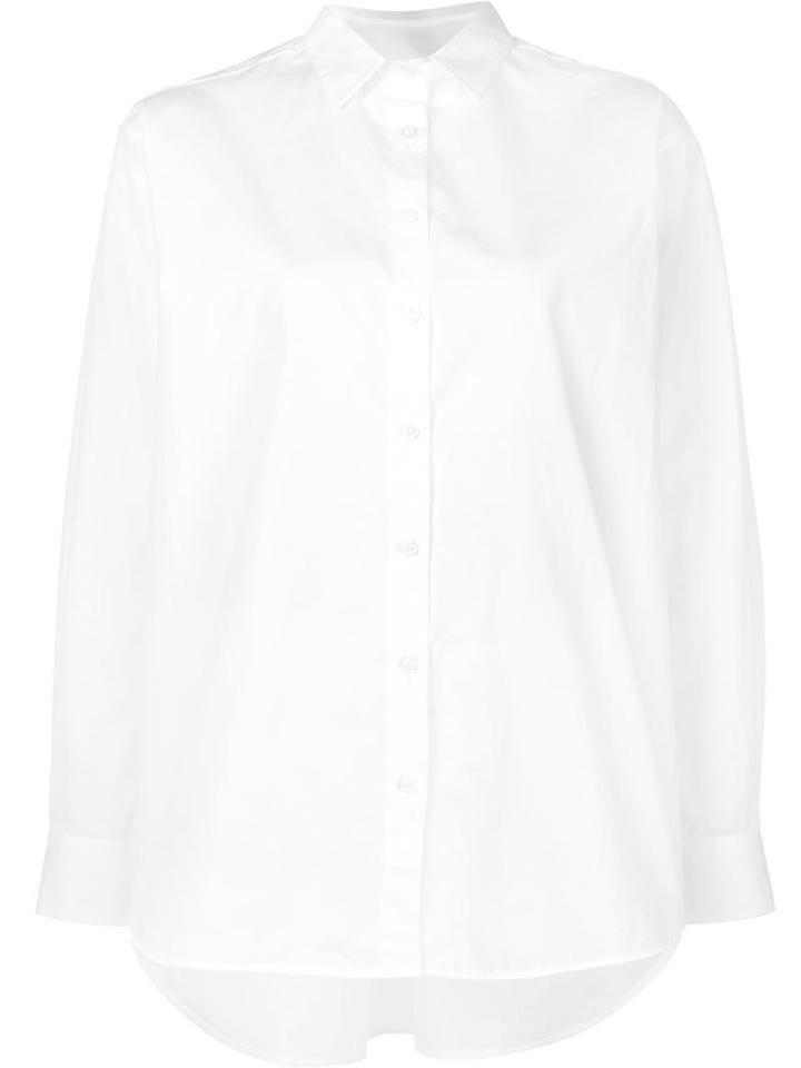 Toteme Button Down Shirt, Women's, Size: Large, White, Cotton