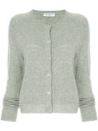 Majestic Filatures Button Fitted Cardigan - Grey