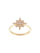 Marchesa 18kt Yellow Gold Star Diamond Ring