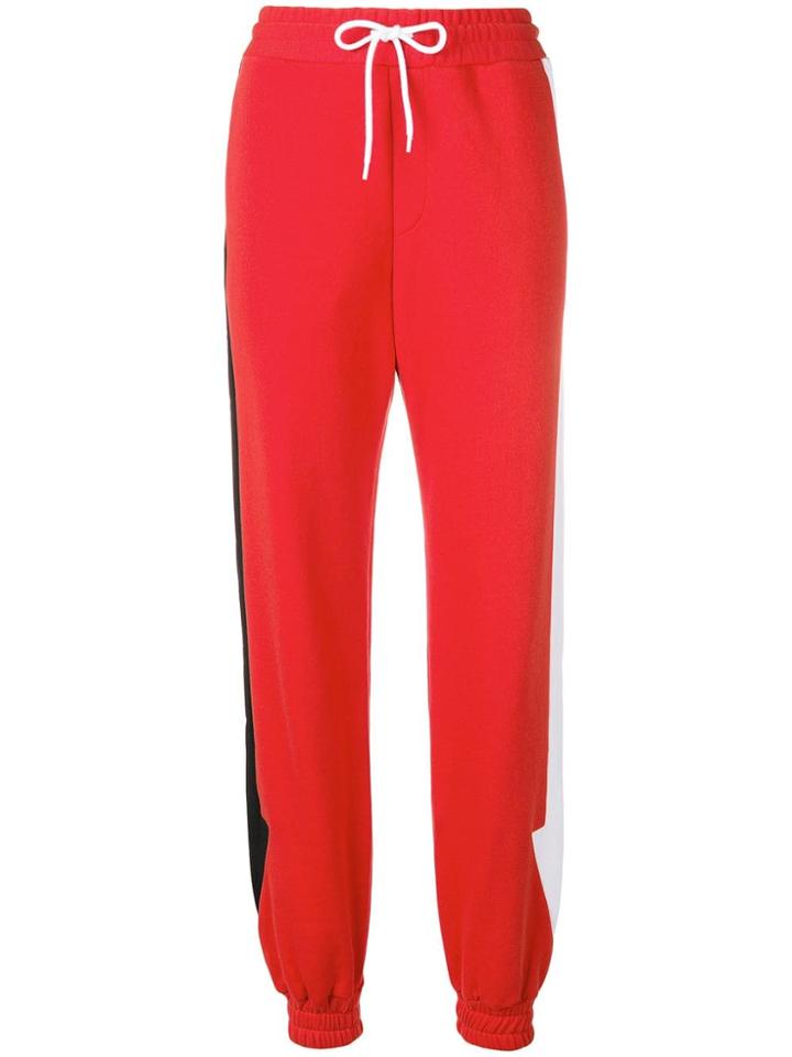 Msgm 'arrow' Track Pants - Red