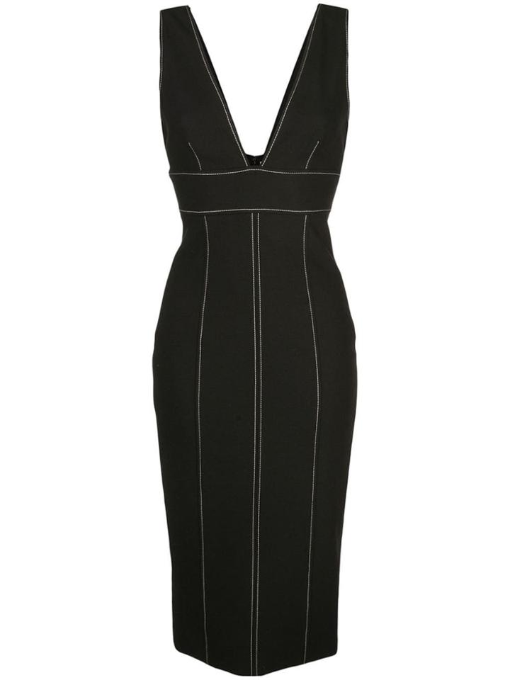 Cinq A Sept Taya Fitted Dress - Black