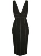 Cinq A Sept Taya Fitted Dress - Black