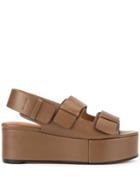 Clergerie Arena Platform Sandals - Brown