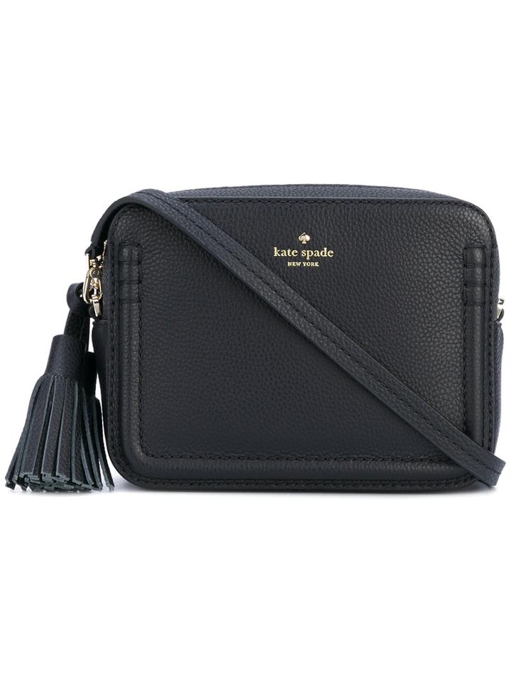 Kate Spade - Tassel Detail Crossbody Bag - Women - Calf Leather - One Size, Black, Calf Leather