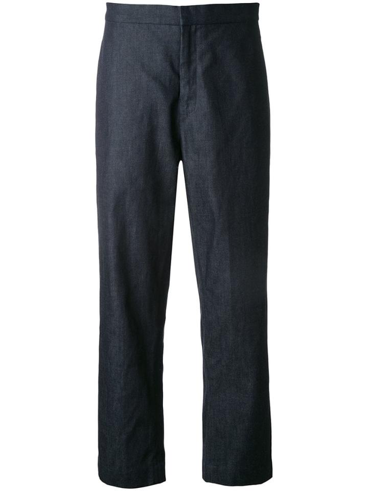 Biyan High-waisted Cropped Trousers - Blue