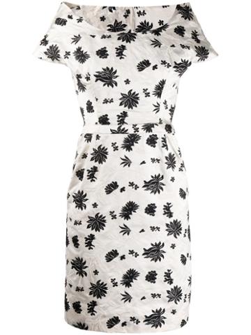 Balenciaga Pre-owned 2010 Embroidered Dress - White