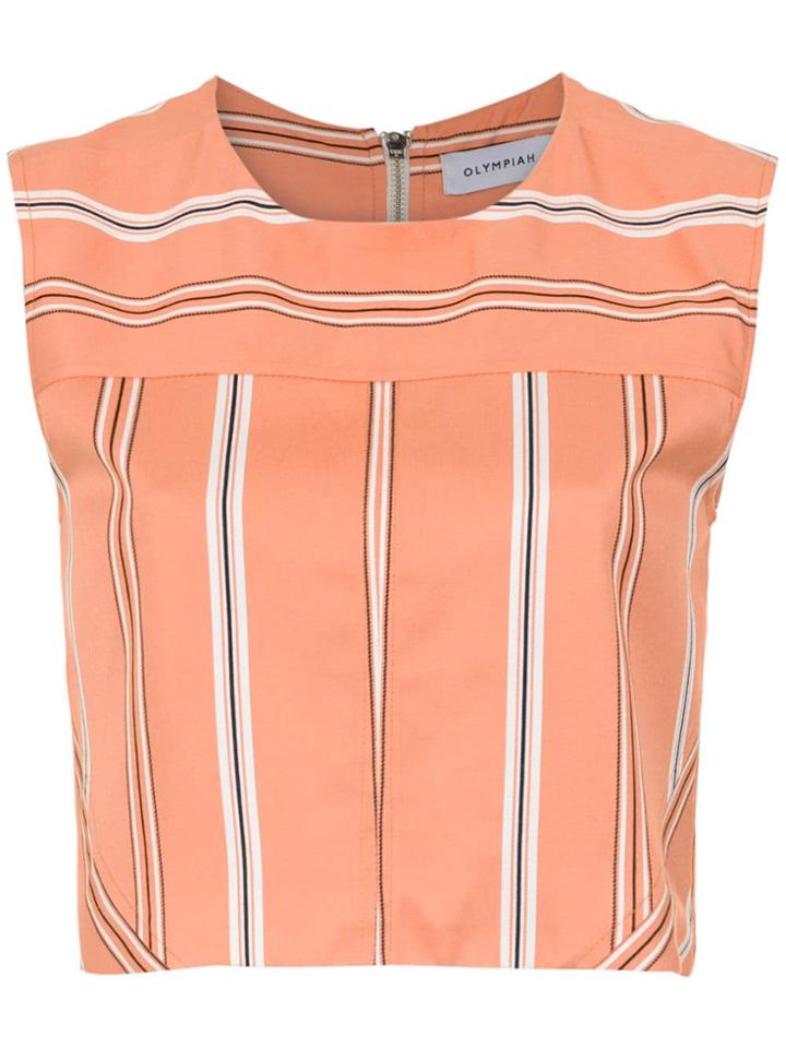 Olympiah Piaggia Cropped Top - Yellow & Orange