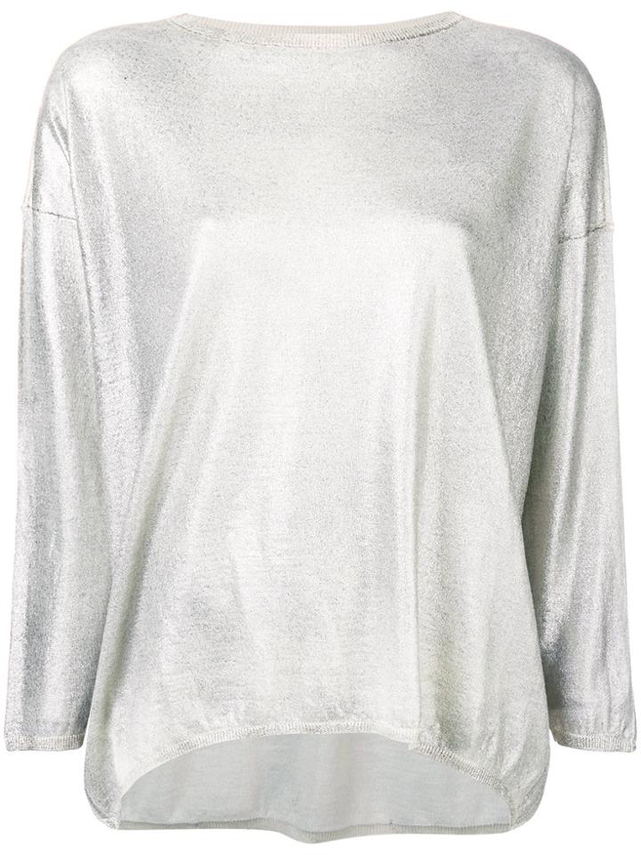 Avant Toi Loose Knit Sweater - Grey