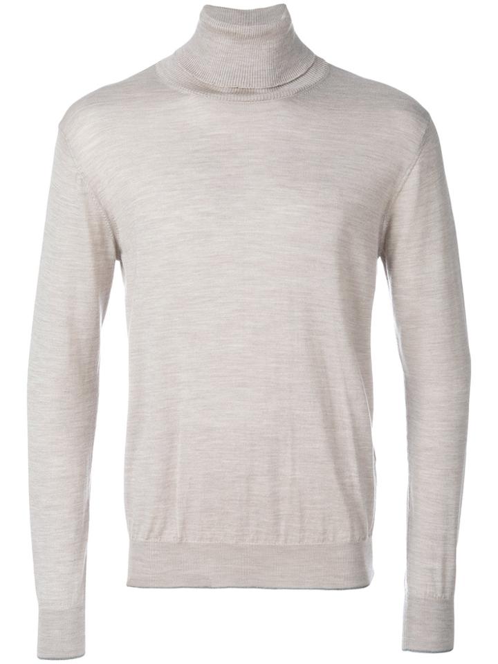 Eleventy Roll Neck Sweatshirt - Nude & Neutrals