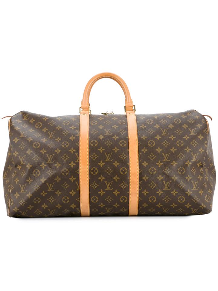 Louis Vuitton Vintage Keepall 55 Travel Bag - Brown