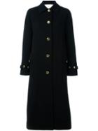 Francesco Scognamiglio Single Breasted Coat, Women's, Size: 40, Black, Acetate/wool
