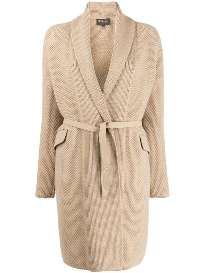 Loro Piana Cashmere Jacquard-knit Cardigan - Neutrals