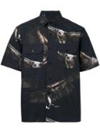 Yoshio Kubo - Eagle Print Shirt - Men - Cotton - 2, Black, Cotton