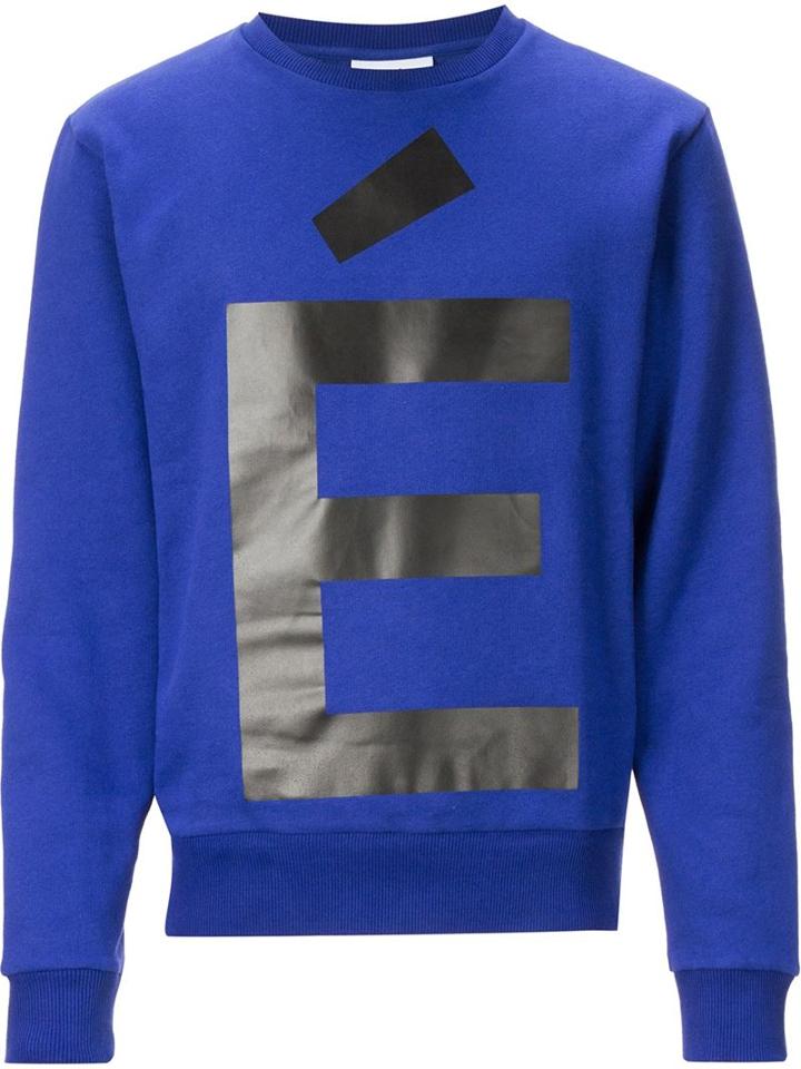 Études Studio Accent Sweatshirt, Men's, Size: S, Blue, Cotton/polyester