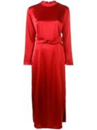 Nanushka Sadie Midi Dress - Red