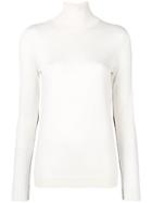 Lanvin Turtle-neck Fitted Sweater - Neutrals