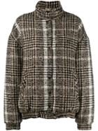 Carmen March Checked Oversized Jacket - Neutrals