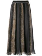M Missoni Patterned Knit Midi Skirt - Black