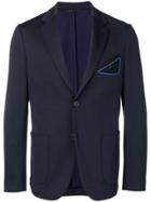 Fendi Mesh Pocket Jersey Blazer - Blue