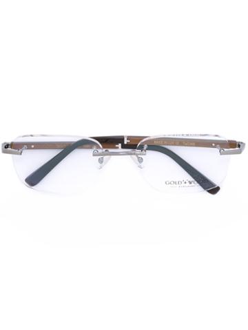 Gold And Wood 'a2073' Glasses