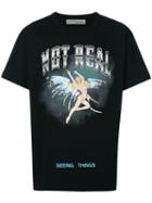 Off-white - Not Real T-shirt - Men - Cotton - M, Black, Cotton