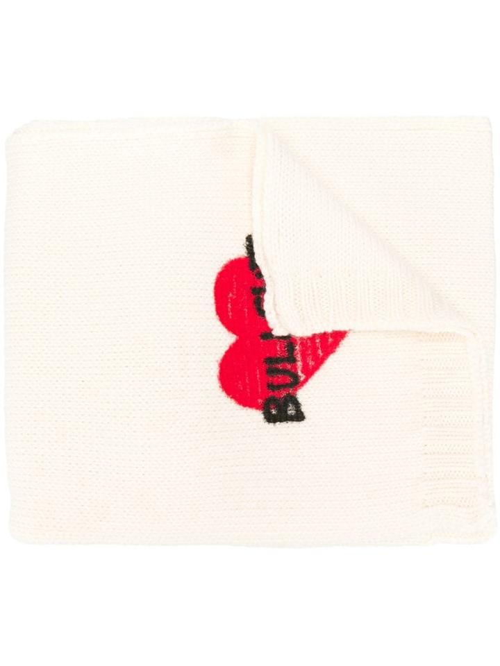 Philosophy Di Lorenzo Serafini Heart Patch Scarf - White