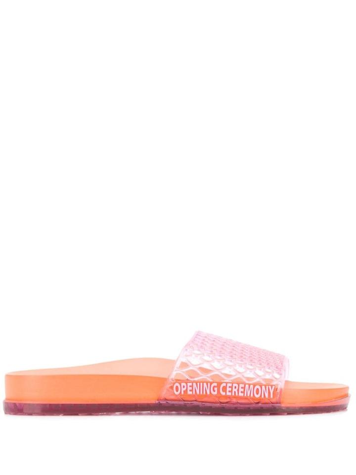 Opening Ceremony Mesh Look Slides - Orange