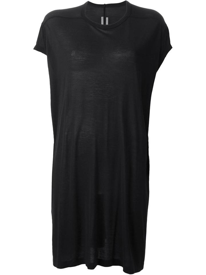 Rick Owens Oversized T-shirt, Women's, Size: 44, Black, Viscose/silk