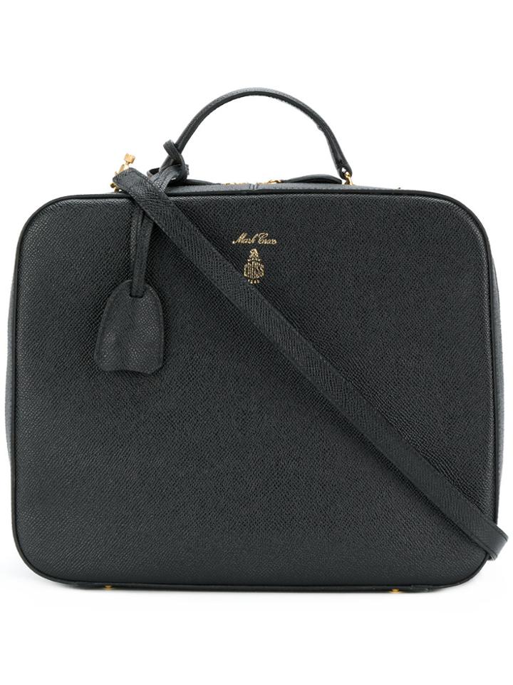 Mark Cross Zip-around Box Bag - Black