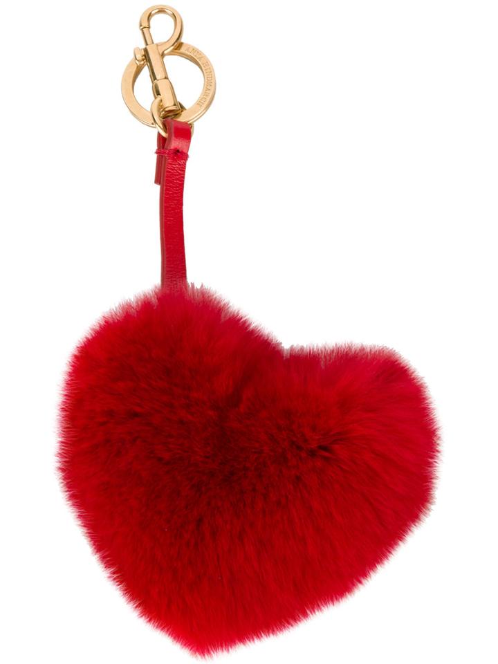 Anya Hindmarch Heart Bag Key Ring - Red