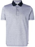 Canali Contrast Collar Polo Shirt - 201