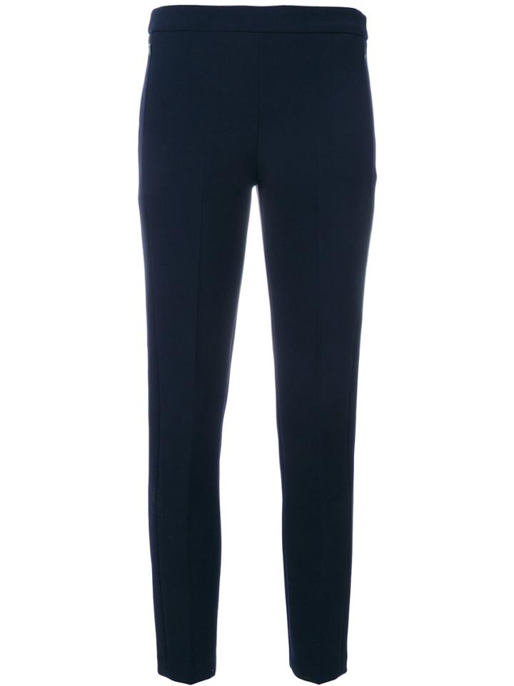 Blumarine Slim-fit Cropped Trousers - Blue