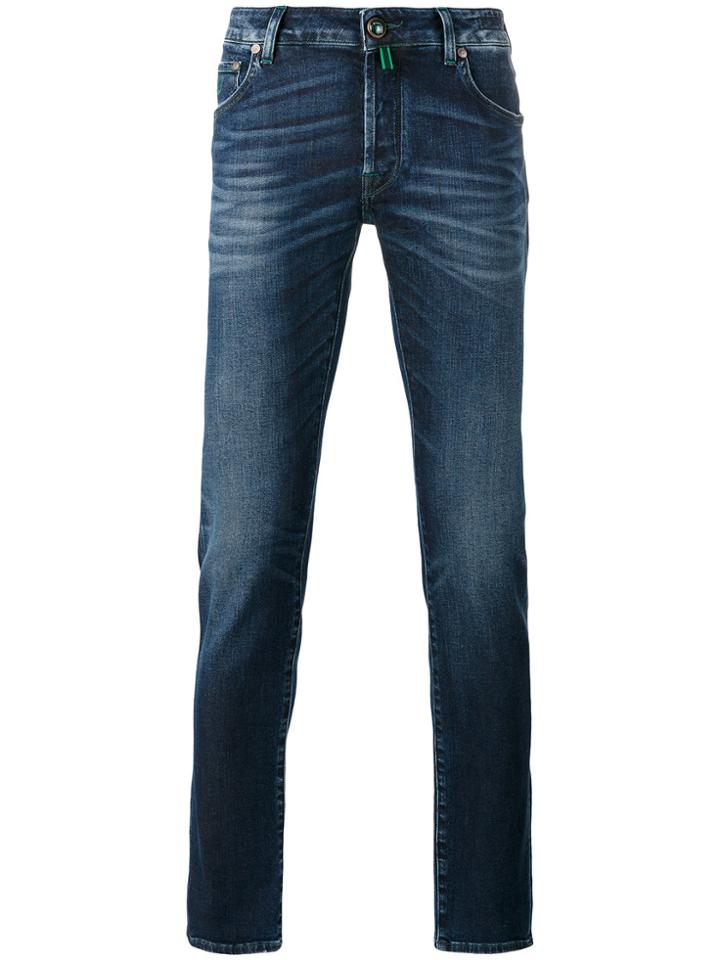 Jacob Cohen Stonewashed Denim Jeans - Blue
