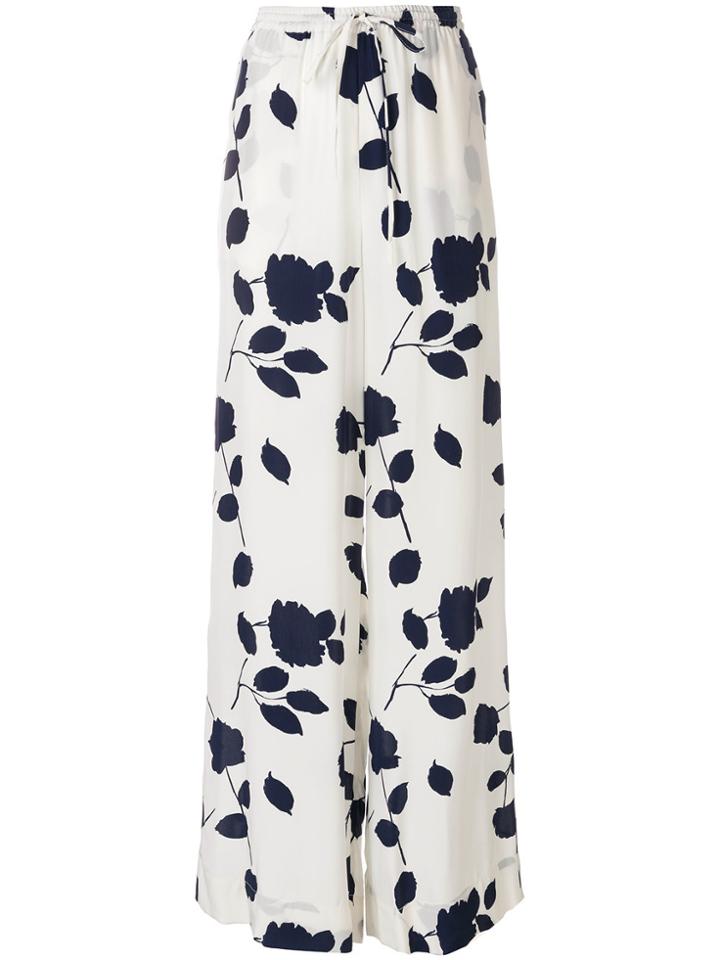 P.a.r.o.s.h. Flared Loose Fit Trousers - White