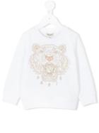 Kenzo Kids - Embroidered Tiger Sweatshirt - Kids - Cotton/viscose - 24 Mth, White