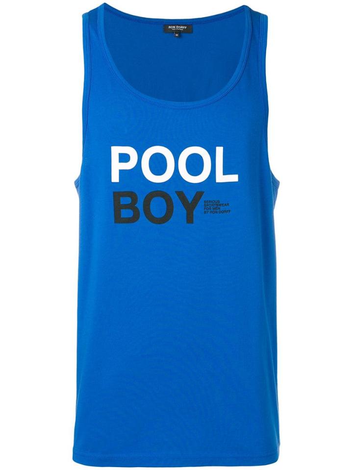 Ron Dorff Printed Tank Top - Blue