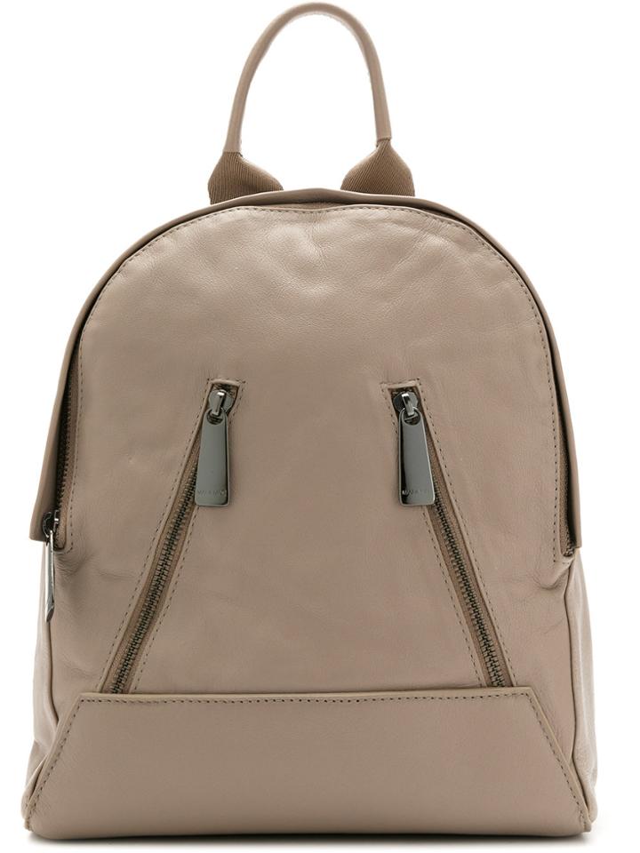 Mara Mac Leather Backpack - Brown