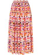 Emilio Pucci Printed Midi Skirt - Multicolour