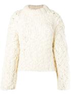 Ambush Chunky Knit Sweater - White