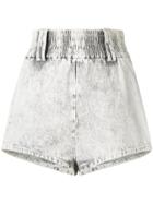 Miu Miu Bleached Denim Shorts - Grey